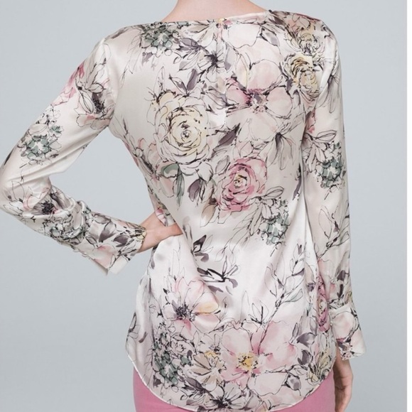 NWT WHBM silk Women's top. Size S - Picture 6 of 6